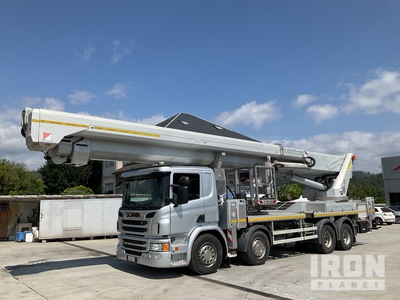 2017 Palfinger P750 75 m on 2017 Scania P410LB 8x4 Twin-Steer Podnośnik Koszowy