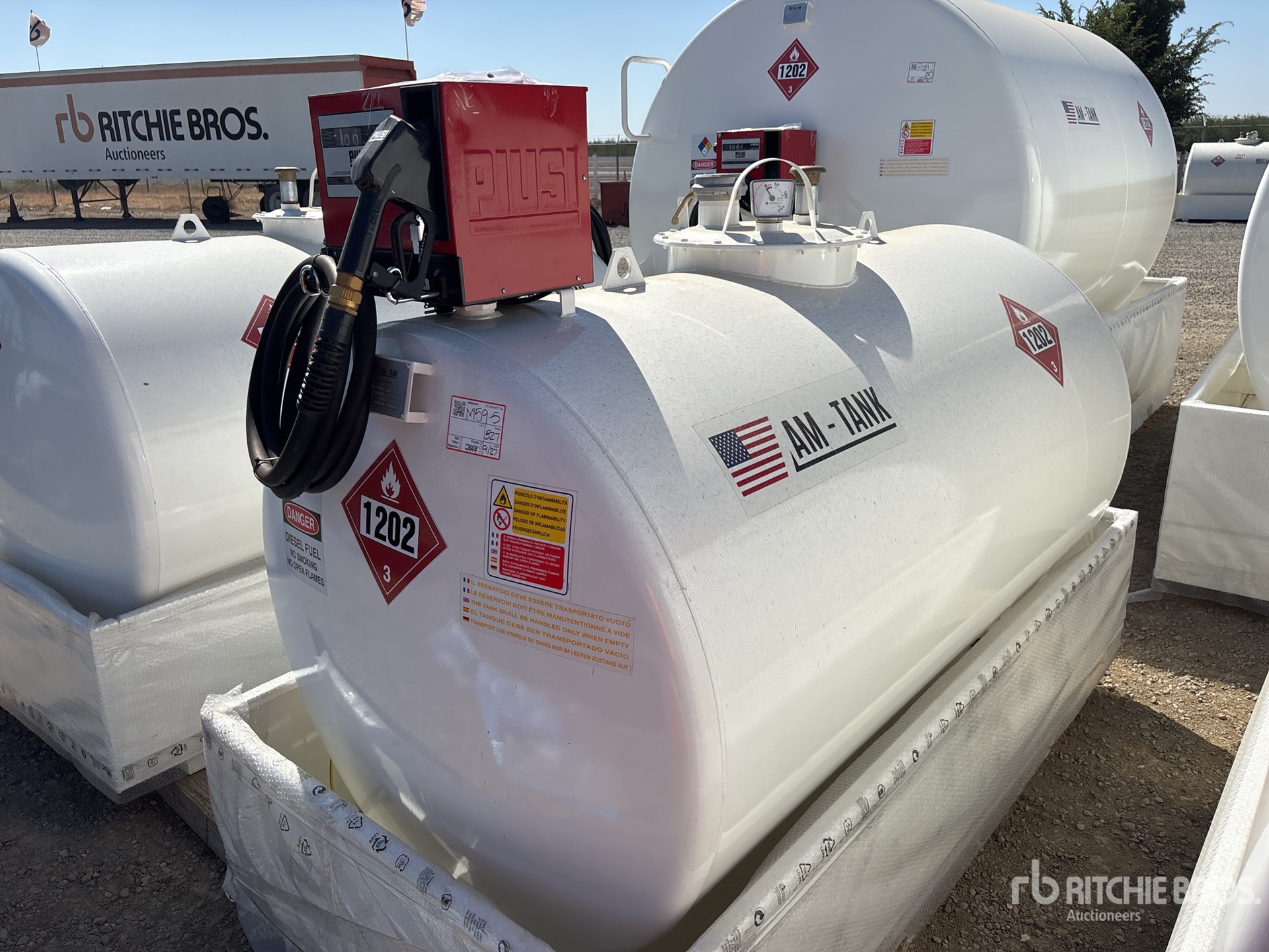 2025 AM Tank AM-TANK500 490 gal Skid Mounted Steel Fuel Tank (Unused)
