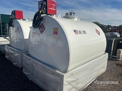 2025 AM Tank AM-TANK1000 1050 gal Skid Mounted Steel Diesel Fuel Tank (Unused)