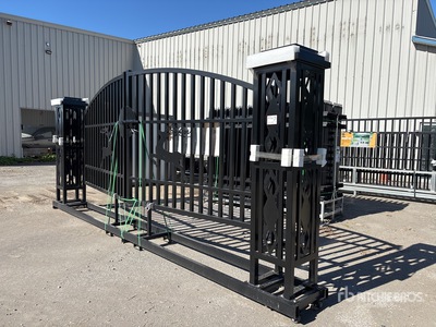 2025 Suihe NFG-20FGP-D 20 ft Wrought Iron Bi-Parting Driveway Gate (Unused)