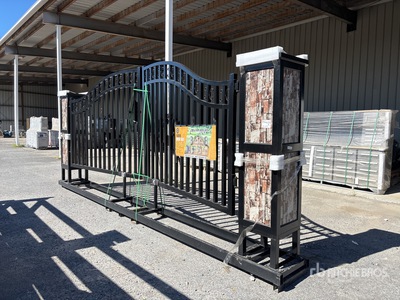 2025 Suihe NFG-20FGP-E 20 ft Wrought Iron Bi-Parting Driveway Gate (Unused)