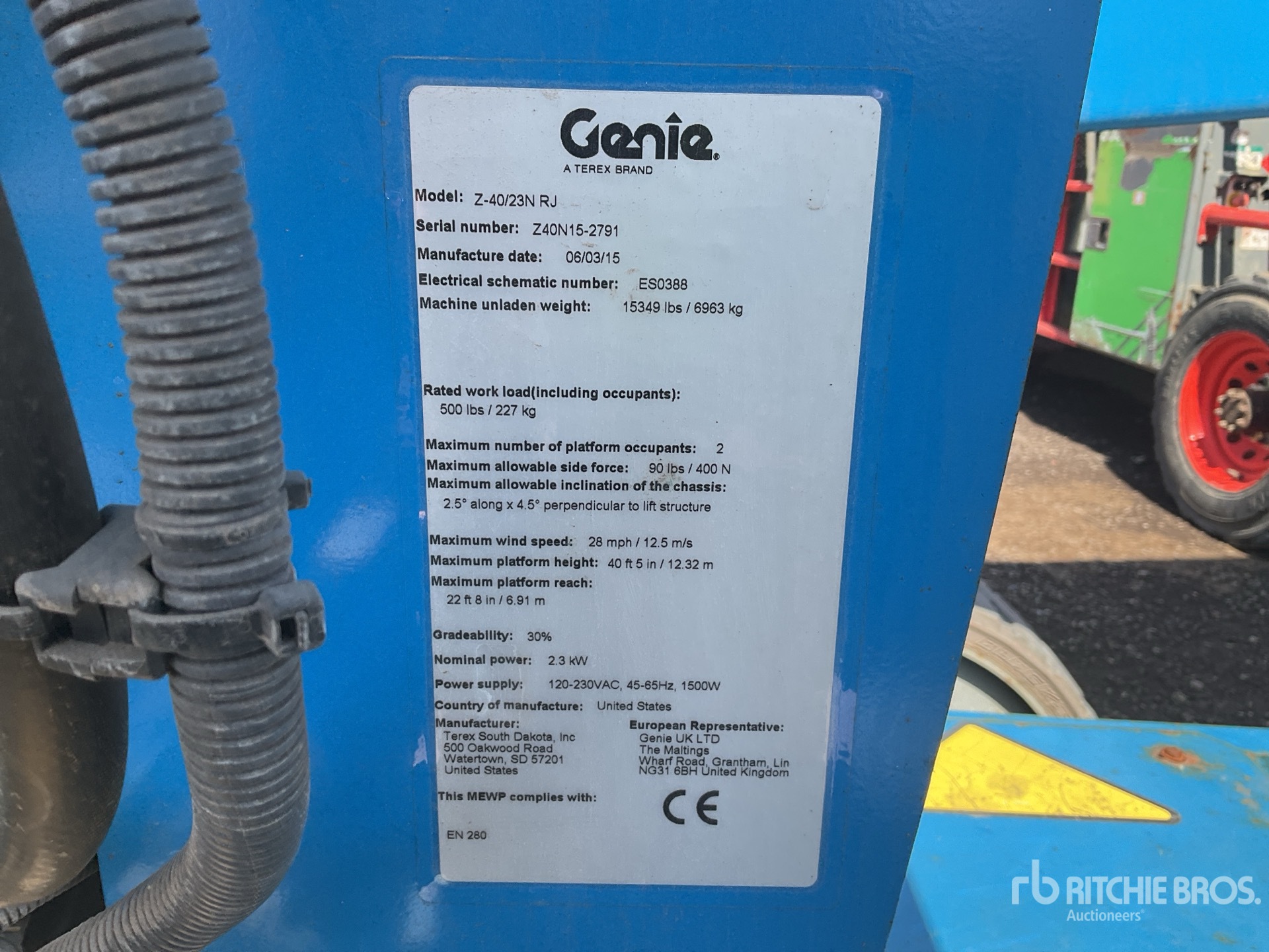 2015 Genie Z40/23NRJ Articulating Boom Lift