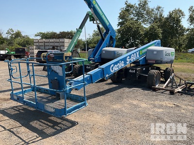 2016 Genie S-60X 4WD Diesel Telescopic Boom Lift