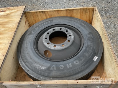 (2) Firestone 10R22.5 14PR Tires w/Wheels