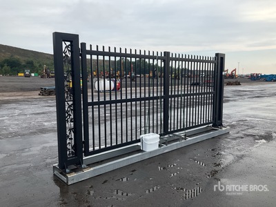 4 m x 1.9 m Steel Bi-Parting Electric swing Driveway Gate (Unused)
