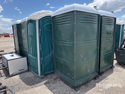 Quantity of (8) 4 ft x 3 ft 5 in 1 Person Portable Toilet