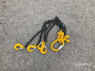 4 leg -4 ton x 1m chain brothers with shorteners (Unused)