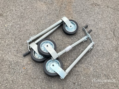 Quantity of (4) H/D serrated jockey wheels (Unused)