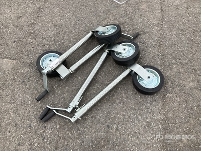 Quantity of (4) H/D serrated jockey wheels (Unused)