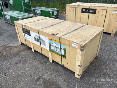 2025 Suihe GS2533 22 ft x 23 ft 33 ft x 25 ft Double Metal Garage (Unused)