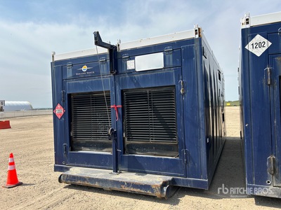 2010 Detroit Diesel 300 kW Skid-Mounted DUAL/60 SERIES Generador    (Inoperable)