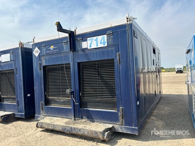 2010 Detroit Diesel 300 kW Skid-Mounted DUAL/60 SERIES Generador    (Inoperable)