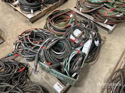 Quantity of Assorted Welding Leads Varios, equipamiento de soldadura