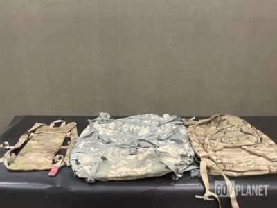 (77) Hydration System Carriers, (22) Rucksack Packs & Assorted Items
