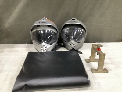 (4) Transport Covers, (4) Mechanical Pullers, (4) Helmets & Assorted Items