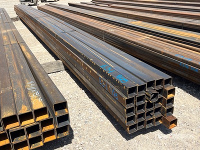 Quantity of (25) 2 in x 2 in x 20 ft 16 Square Steel Tubing