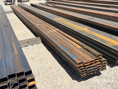 Quantity of (39) 1 in x 2 in x 20 ft 14GA Rectangle Steel Tubing
