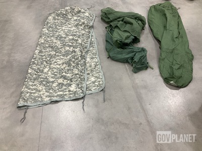 (11) Sleeping Bags, (60) Insect Net Protectors & Assorted Items