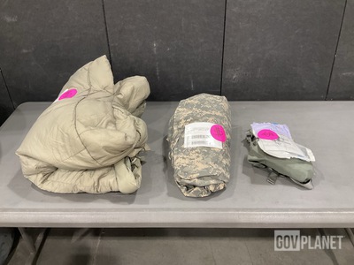 (53) Bivy Covers, (77) Stuff Sacks, (9) Sleeping Bags & Assorted Items