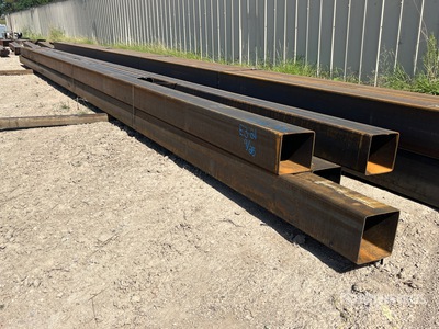 Quantity of (6) 8 in x 8 in x 3/16 in Steel Square Tubing Divers