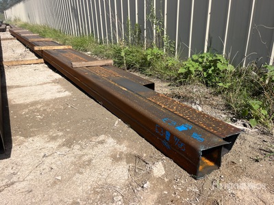 Quantity of (3) 8 in x 8 in x 3/16 in Steel Square Tubing Divers