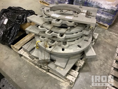 Quantity of (7)  Texas Pneumatic Tank Fan Swing Gates