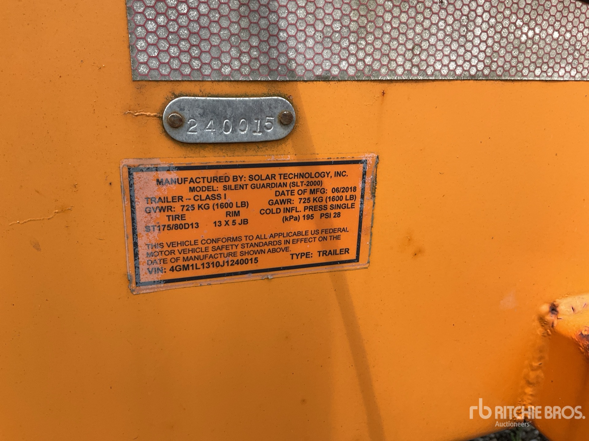 2018 Solar Tech Silent Guardian SLT-2000 Solar Informationstafel