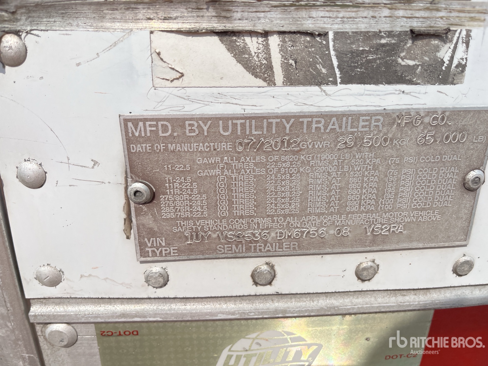 2013 Utility 53 ft T/A Refrigerated Trailer