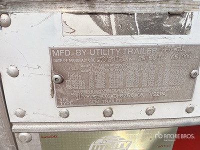 2013 Utility 53 ft T/A Refrigerated Trailer