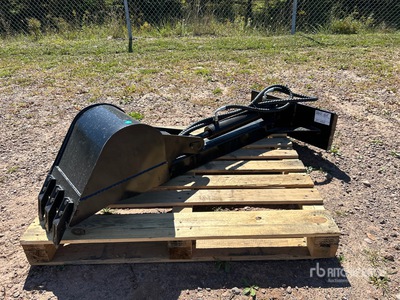 2025 GIYI GY-ZWB 12 in Mini Skid Steer Backhoe (Unused)