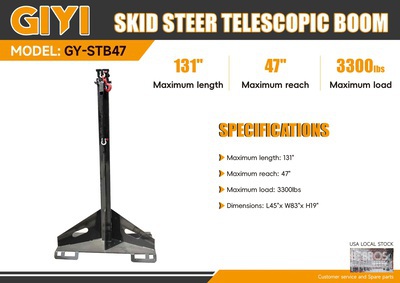 2025 GIYI GY-STB47 Telescopic Skid Steer Boom (Unused)