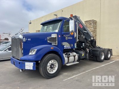 2011 Hiab 322 EP-3 Pro 22040 lb Articulated Boom on 2012 Freightliner Coronado 6x4 Truck Tractor w/Crane