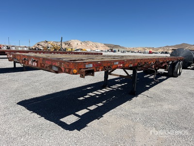 1980 Hobbs 40 ft T/A Remorque à plateau