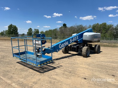 2016 Genie S60X 4WD Diesel Telescopic Boom Lift