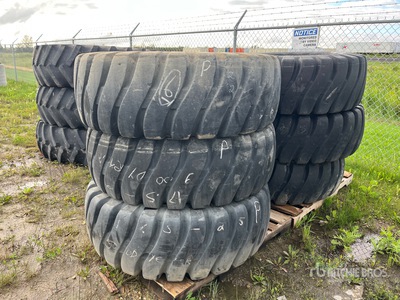 Quantity of (6) Goodyear HRL D/L -3A L3 / G-3 Type 45 17.5/25 Tires