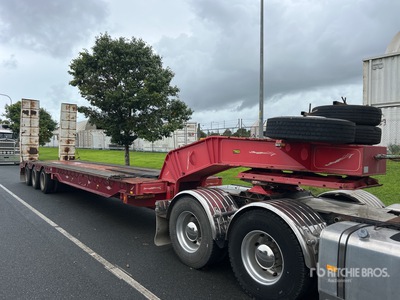 2008 RES 3 Rows of 4 Hydraulic Deck Widening Lowboy Trailer