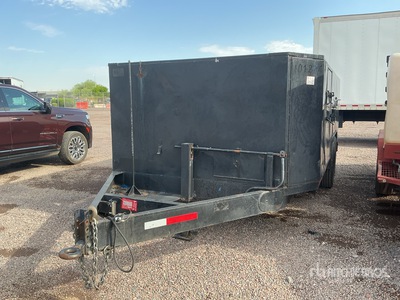 2015 Argo Fab T/A Fold down ramp with a 9 foot rear deck to haul a small roller Asphalt Tank Trailer