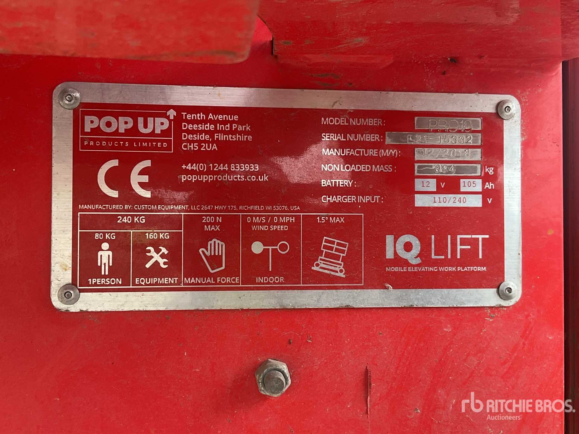 2018 PRO10 Scissor Lift