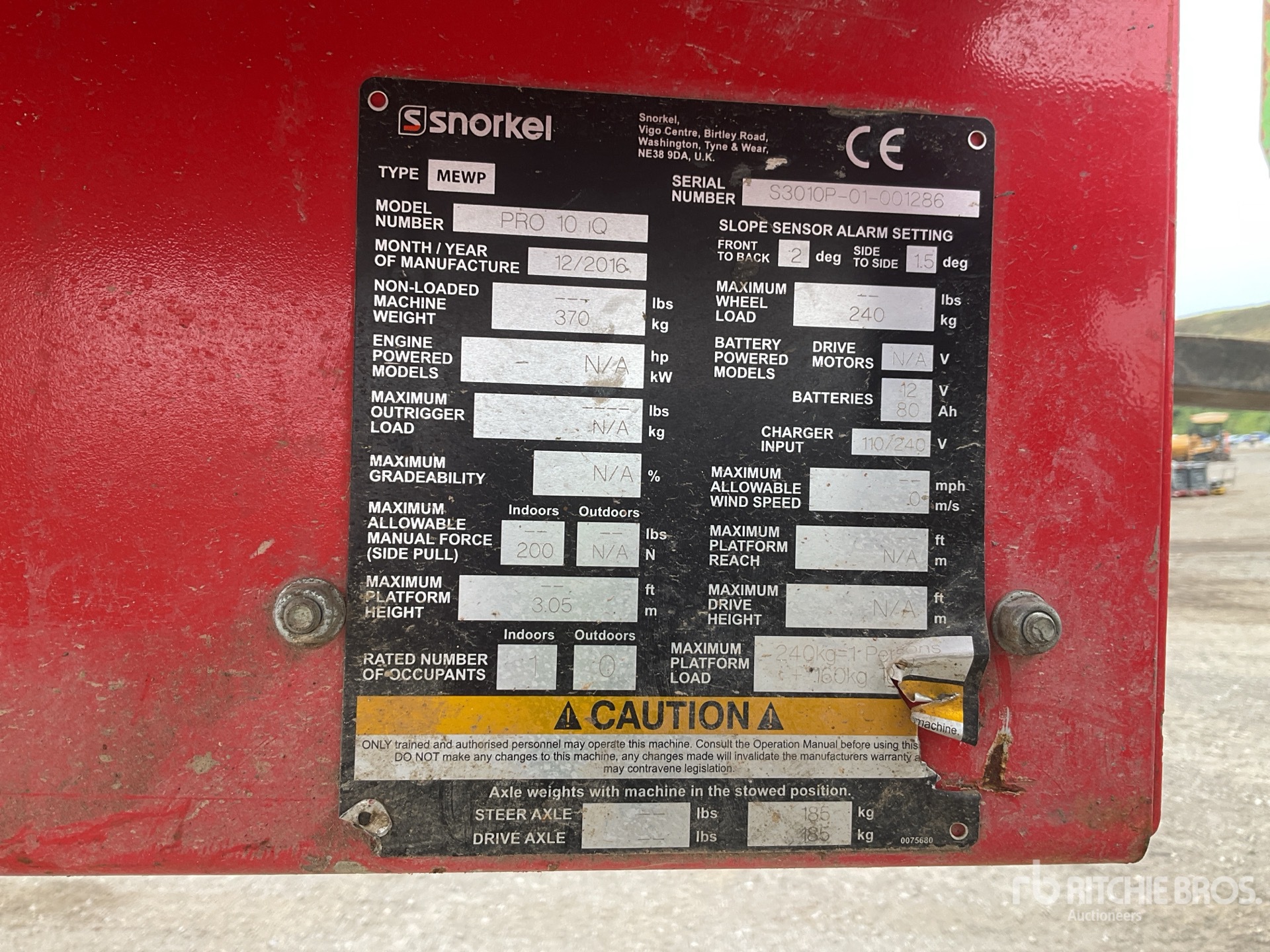 Snorkel Pro 10 Scissor Lift