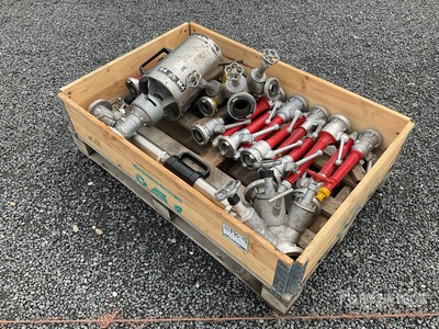 Pallet of Fire Nozzles, Distributors & Foam Pipe