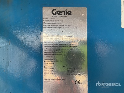2011 Genie Z80/60 Nacelle Articulée