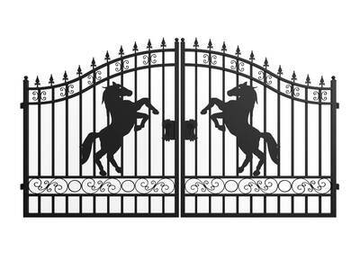 Greatbear Wrought Iron Puerta de entrada (Unused)