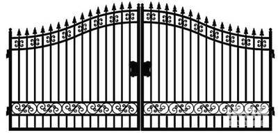 Chery Industrial Wrought Iron Puerta de entrada (Unused)