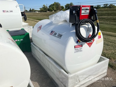 2025 AM Tank AM-TANK500 555 gal Skid Mounted Steel Tanque de combustible (Unused)