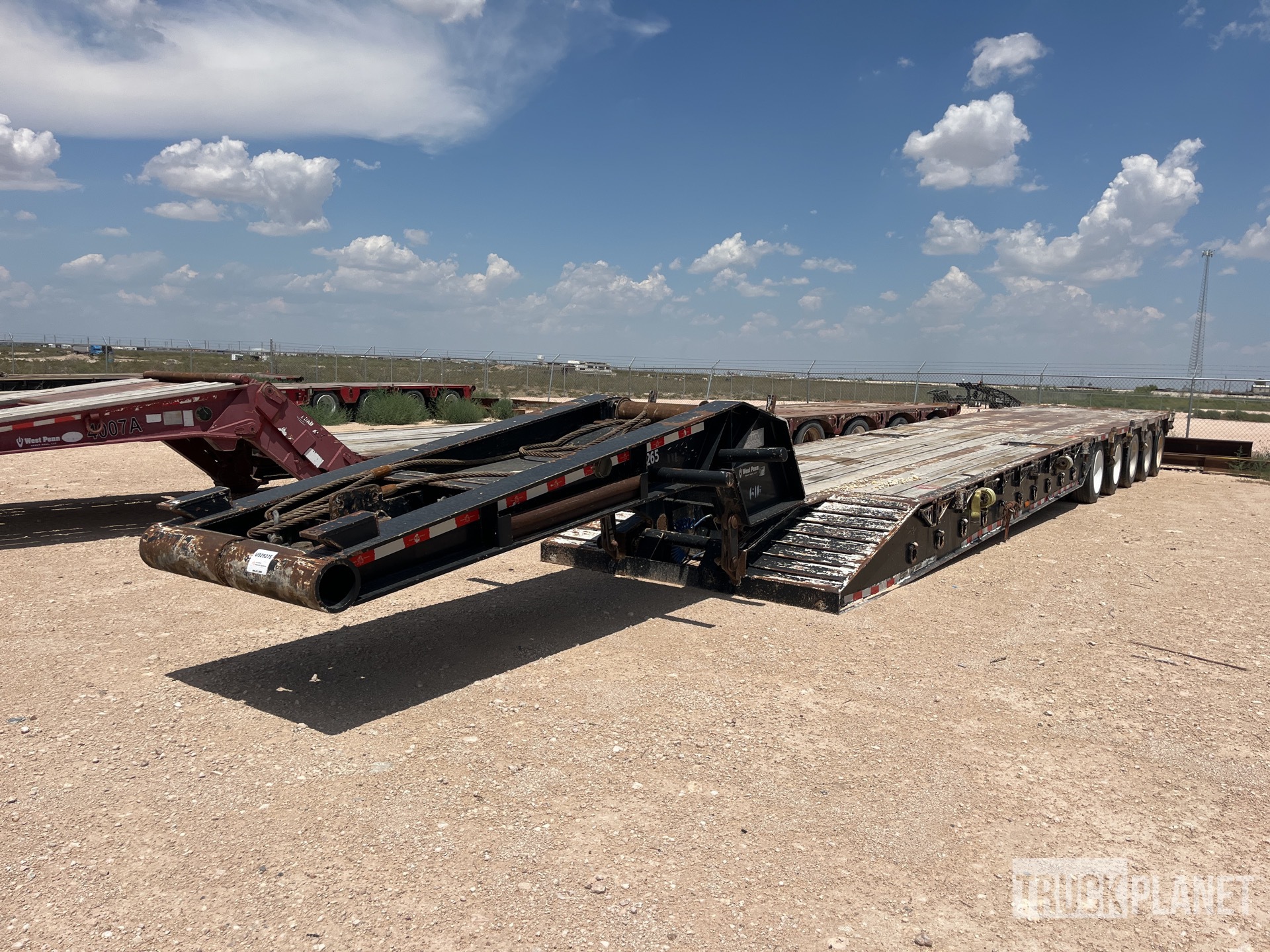2010 Dragon 45 ft 5 axle Lowboy Oilfield Trailer