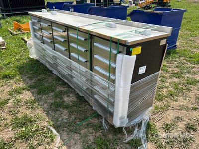2025 Steelman 9 ft 30-Drawer Stainless Steel Workbench (Unused)