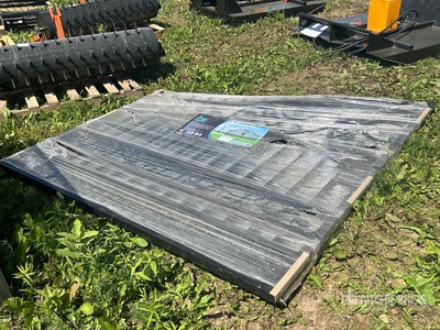 14 ft x 7 ft 5 in Wrought Iron Heavy Duty Bi-Parting (Unused)