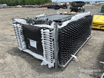 Quantity of (30) 10 ft x 7 ft Galvanized Site Fence
