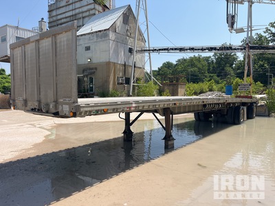 1993 Ravens 1445A66 45 ft T/A Spread Axle Flatbed Trailer