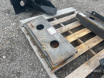 Quantity of (2) 2025 Kit Containers MSS-BLANK 25 in Mini Skid Steer Attachment Mounting Plate (Unused)